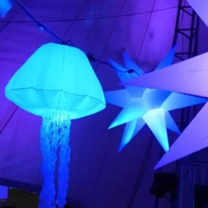 Colgantes Inflables Luminosos RGB con Control Remoto